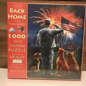 Sunsout INC Back Home 1000 pc Jigsaw Puzzle Military Army Soldier By Tom Wood